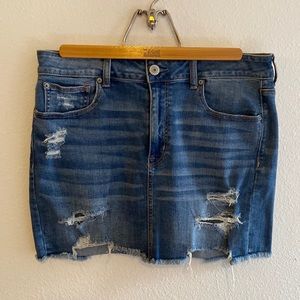 American Eagle mini jean skirt